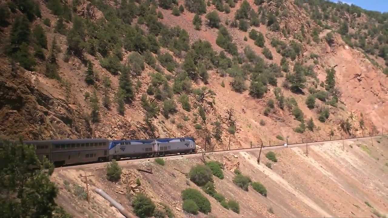 Colorado's Gore Canyon from onboard Amtrak California Zephyr June 21 ...