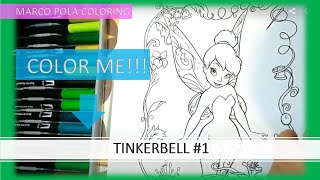 LEARN to Color TINKERBELL 🧚[Sparkle SURPRISE!!!😵] How to color a FAIRY with Sparkling wings