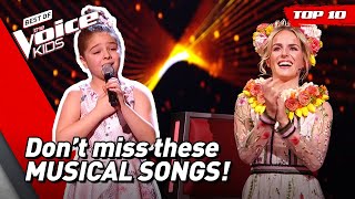 Fantastic and Wonderful MUSICAL SONGS on The Voice Kids!  | Top 10