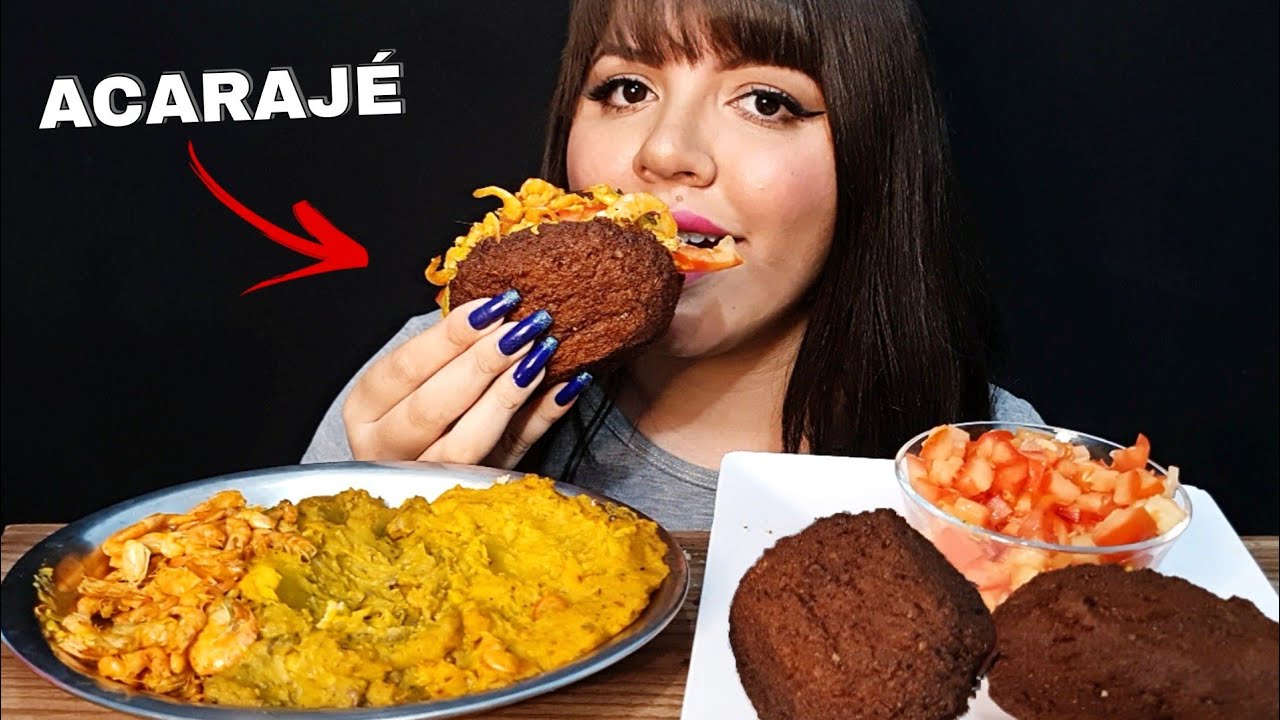 ASMR COMIDA - ACARAJÉ (MUKBANG BRASIL) EATING SOUNDS