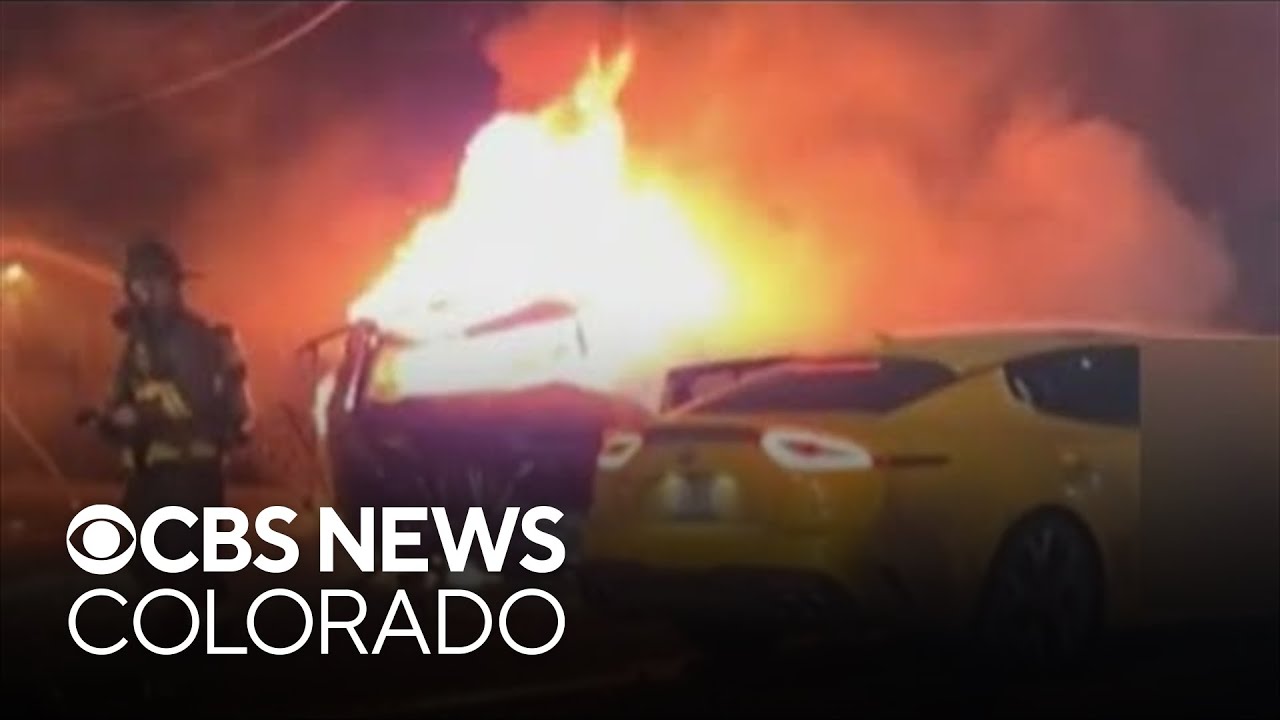 1 killed, 3 injured in fiery 3-car crash in Denver
