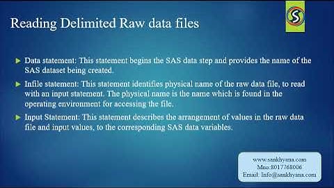 Reading Raw data file in sas