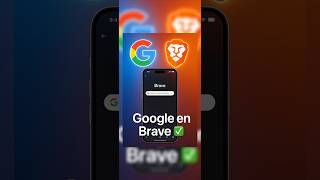 🚀 Brave + Google = Navegación PERFECTA (cómo activarlo) #brave #bravebrowser #ios #español #shorts