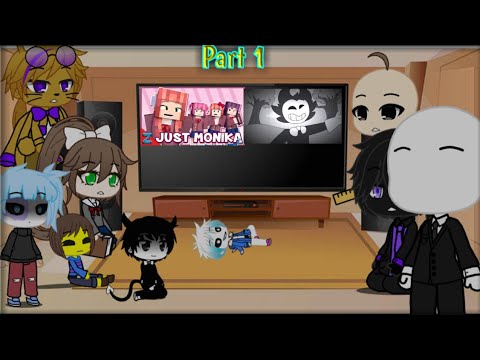 Fandom react to ddlc and bendy the ink machine (part1) (gacha club ...