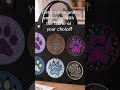 New embroidery file for an embroidery appliqué "paw prints" #embroiderydesign #embroiderypatterns
