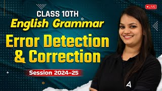 Error Detection and Correction - English Grammar | Class 10 English by Nidhi Ma'am