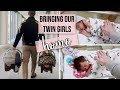 FINALLY BRINGING OUR TWIN GIRLS HOME FROM THE HOSPITAL &  NICU | STARTING OUR LIVES WITH 2 NEWBORNS