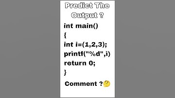 Predict the Output ? #programminglanguage #c
