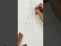 Master Fashion Sketching with Croqui Templates ✏️ Pencil on Paper Process #fashionillustration