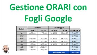 Gestione ORARI con Fogli Google screenshot 5