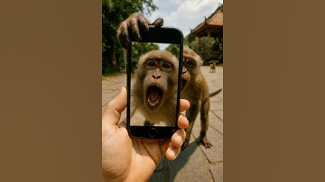 Monkey Steals My Phone! 📱🙊#shorts