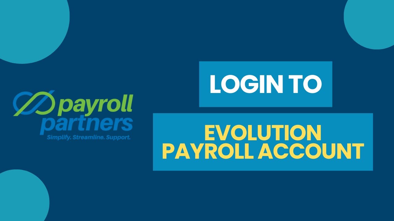 How to Login to Evolution Payroll 2024? - YouTube