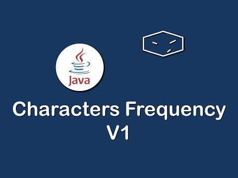 characters frequency v1 in java