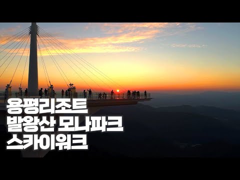 용평리조트 발왕산 氣 스카이워크+발왕수가든+데크길 [Yongpyong Resort Balwangsan Skywalk - Korea Pyeongchang Travel] / 평창 여행
