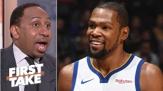 Kevin Durant not in the wrong for calling out reporter, media - Stephen A. | First Take