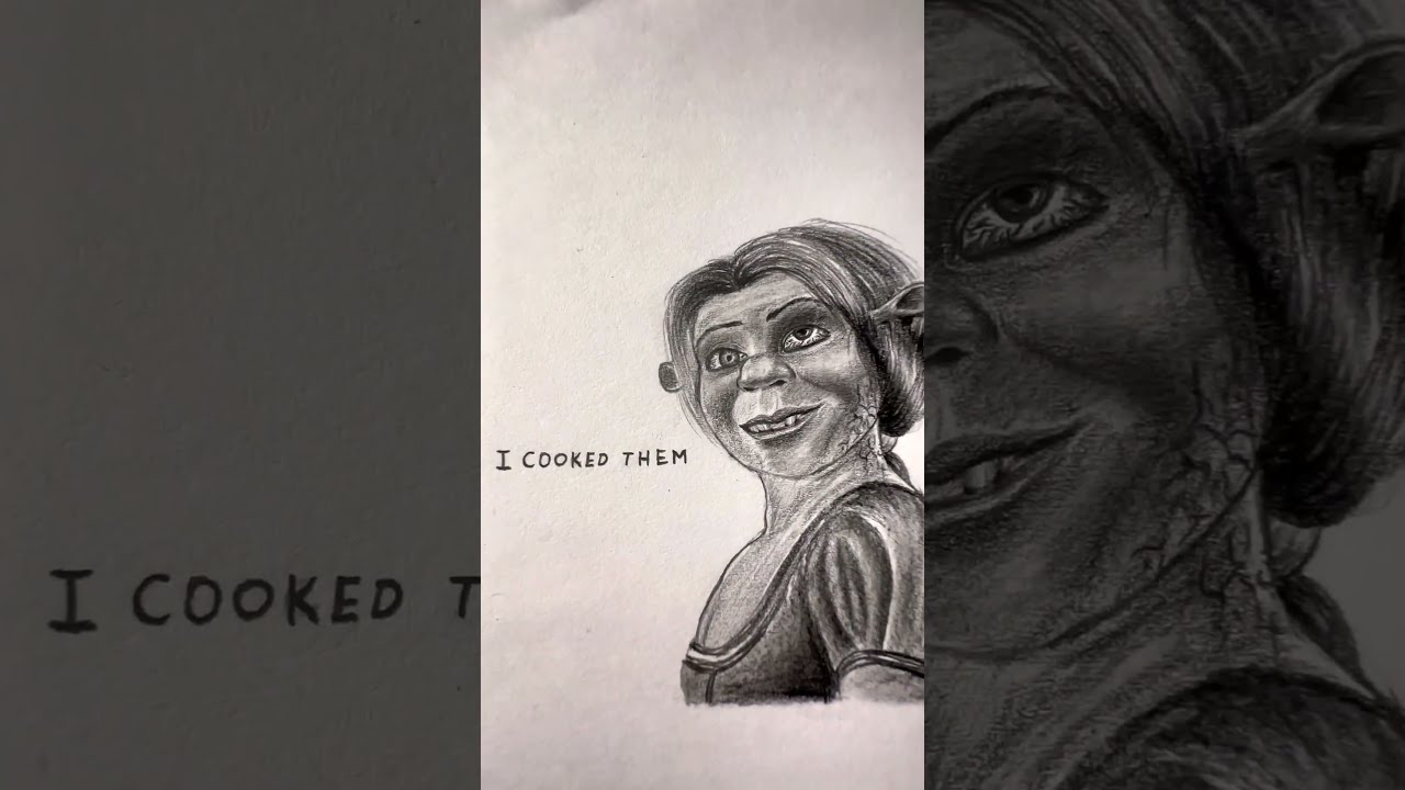 SHREK HAD A DELICIOUS MEAL Art Drawing