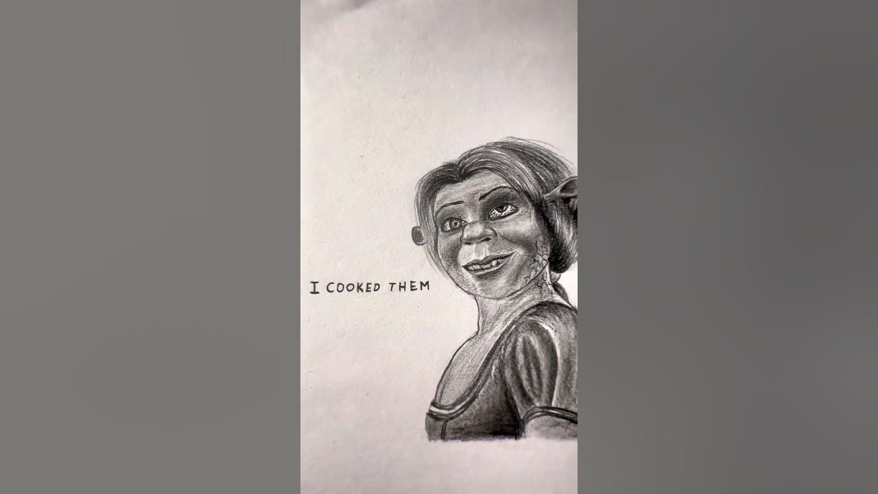 SHREK HAD A DELICIOUS MEAL 😳 #art #drawing