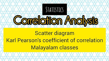 Correlation coefficient||Scatter diagram||Karl Pearson
