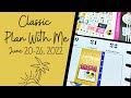 Plan With Me // Classic Happy Planner // June 20-26, 2022