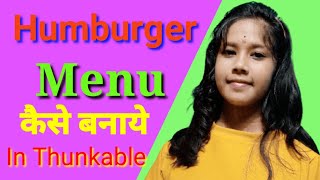 how to create humburger menu in thunkable||@Thunkable