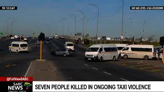 Seven people killed  in an ongoing feud between warring taxi associations in Cape Town