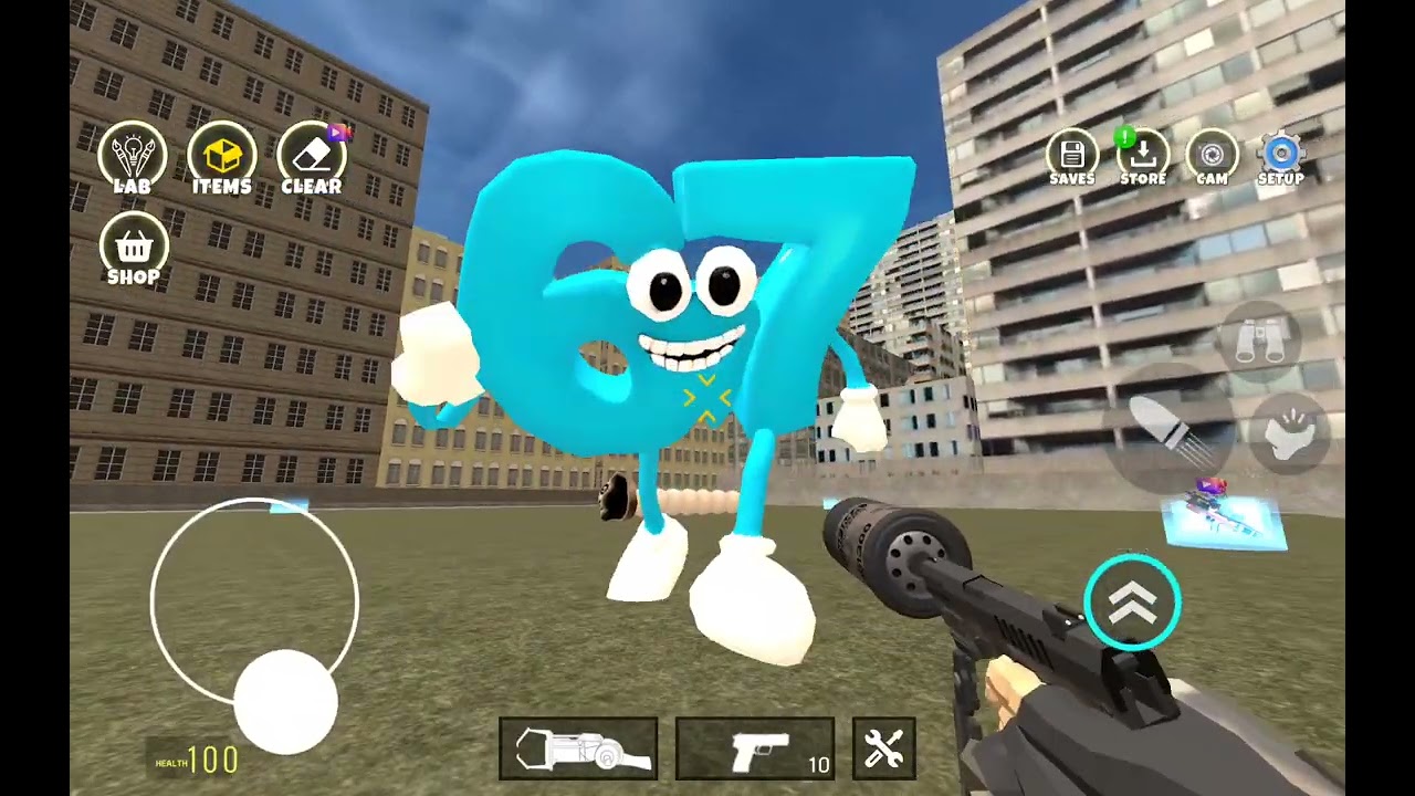 Nextbots in Playground mod 라는 게임에서 낵스트봇 한테 계속 죽음