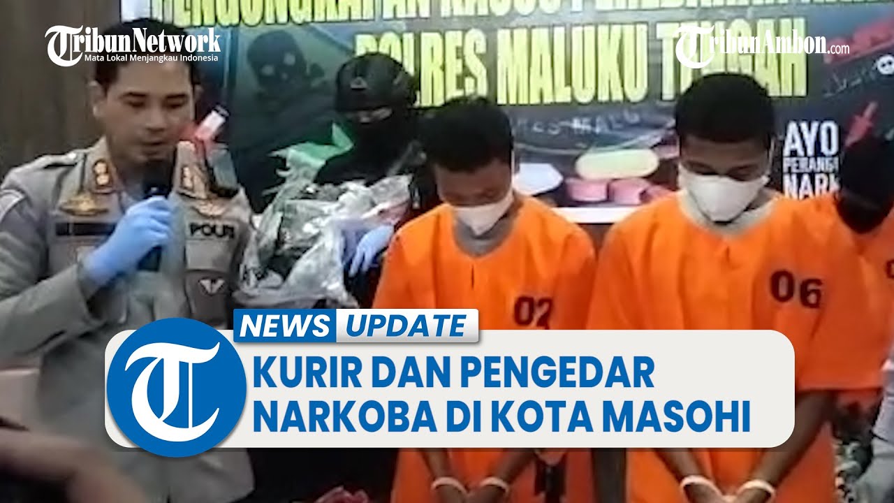Ambil Paket di Jasa Pengiriman, Kurir dan Pengedar Narkoba di Masohi Ditangkap Polisi
