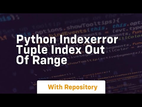 python indexerror tuple