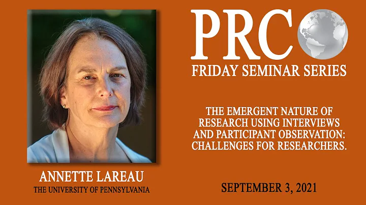 PRC Friday Seminar: Annette Lareau from the Univer...