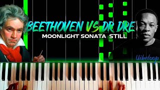 Dr DRE STILL - MOONLIGHT SONATA FREE SHEET MUSIC tutorial synthesia by uikeloop