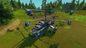 Scrap Mechanic MI28 Attack helicopter