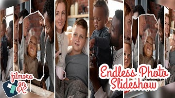Endless Photo Slideshow in Filmora 14 | Cube Rotation & Tear Paper Freeze Frame Tutorial