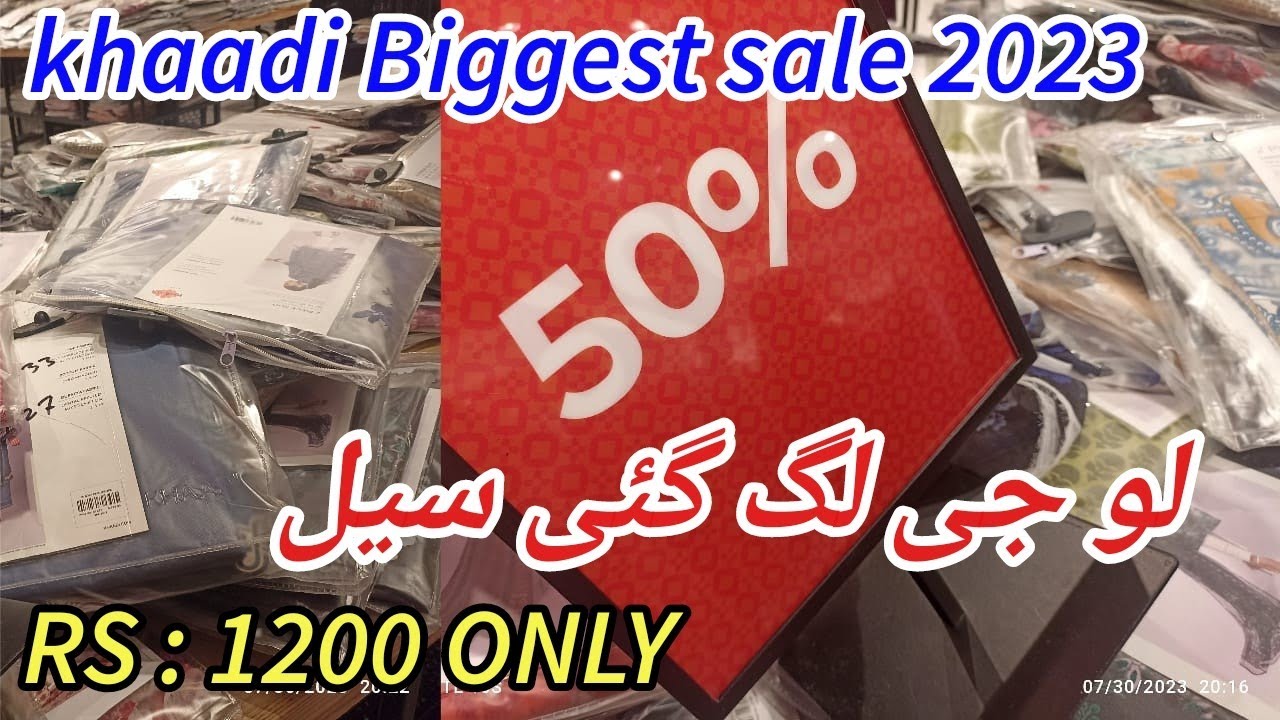 khaadi Flat 50 summer sale 2023 start shopping stitch or unstitched