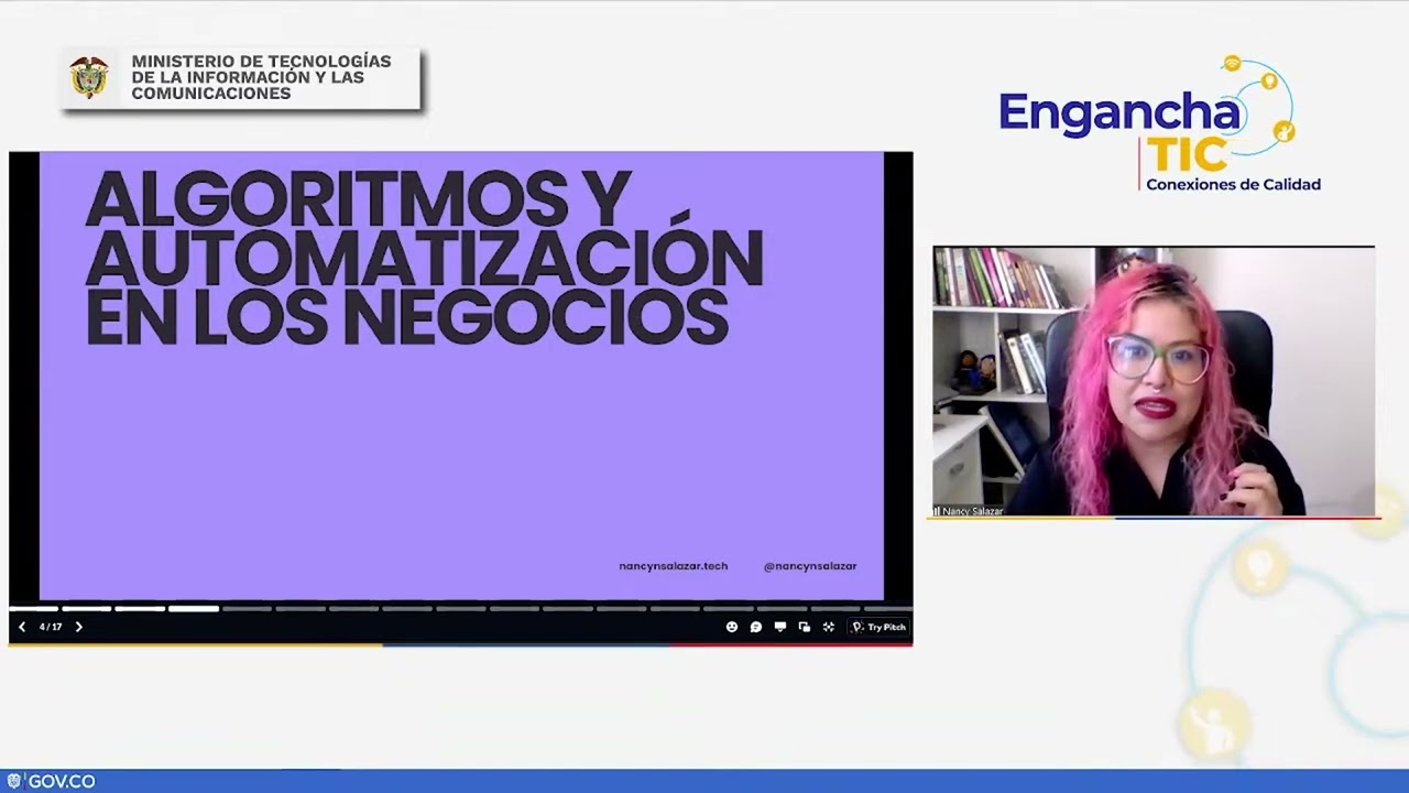 #EnganchaTIC | Algoritmos y automatización para la toma de decisiones - Nancy Salazar