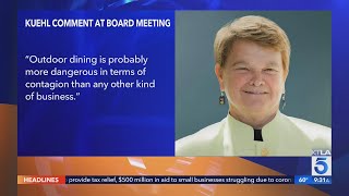 L.A. County Supervisor Kuehl's office responds to criticism over dining out