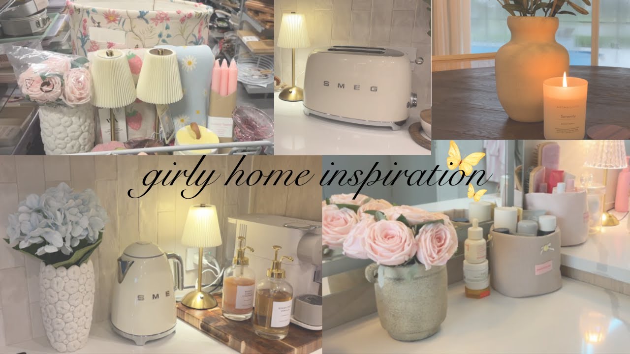 🎀🕯️✨🌸 girly home decor + cozy feminine vibes