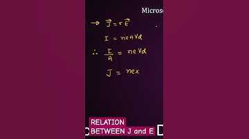 relation between current density and electric field #neetphysics