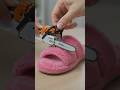 Tiny STIHL Chainsaw Cuts real slipper 🥿