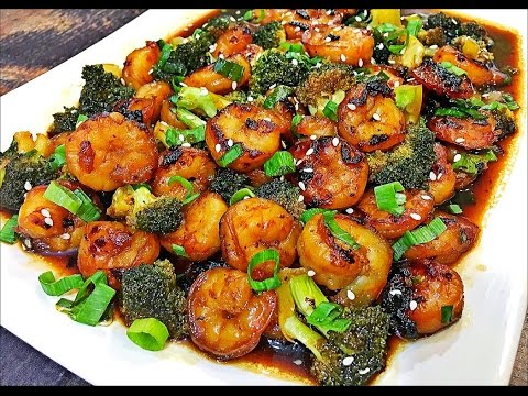 Honey Garlic Shrimp and Broccoli Recipe - Easy Stir Fry Recipe