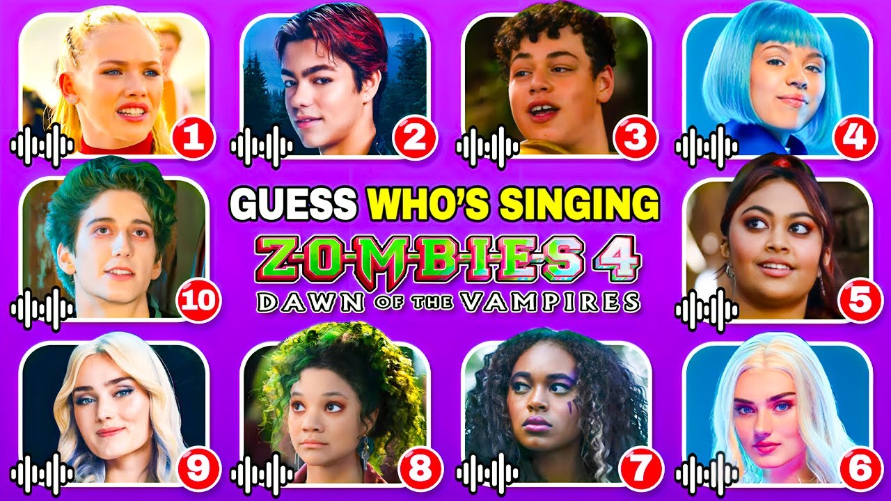 Угадайте, кто поёт в фильме «Зомби 4: Рассвет вампиров» 2025 года ~ Нова и Зед