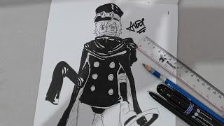 Drawing gunko(God knight) from One Piece