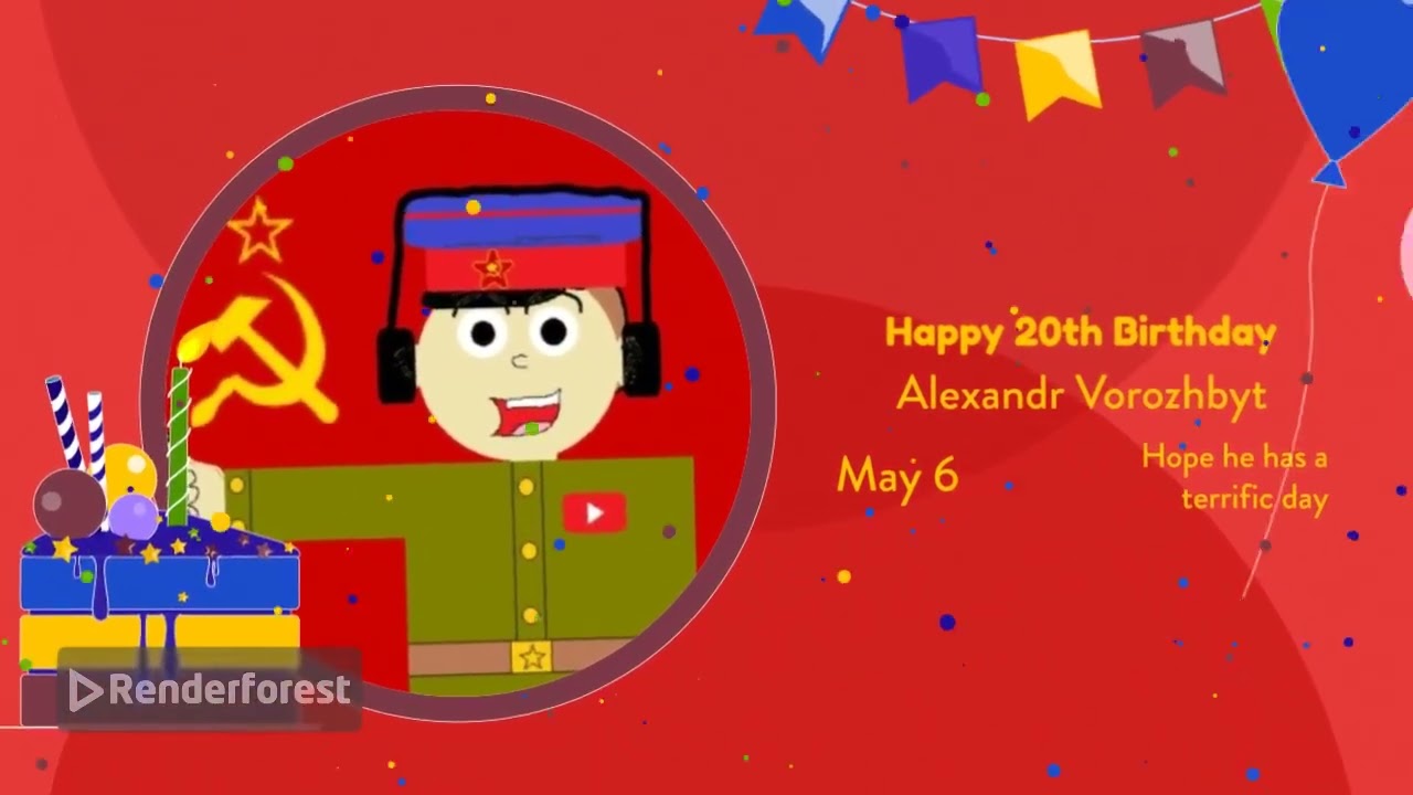 Happy Birthday to ‪@alexandrvorozhbyt4339‬ 🎉🎂🎊🥳🍰🎁🧁🎈 - YouTube