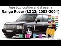 Fuse box location and diagrams: Range Rover (L322; 2002-2004)