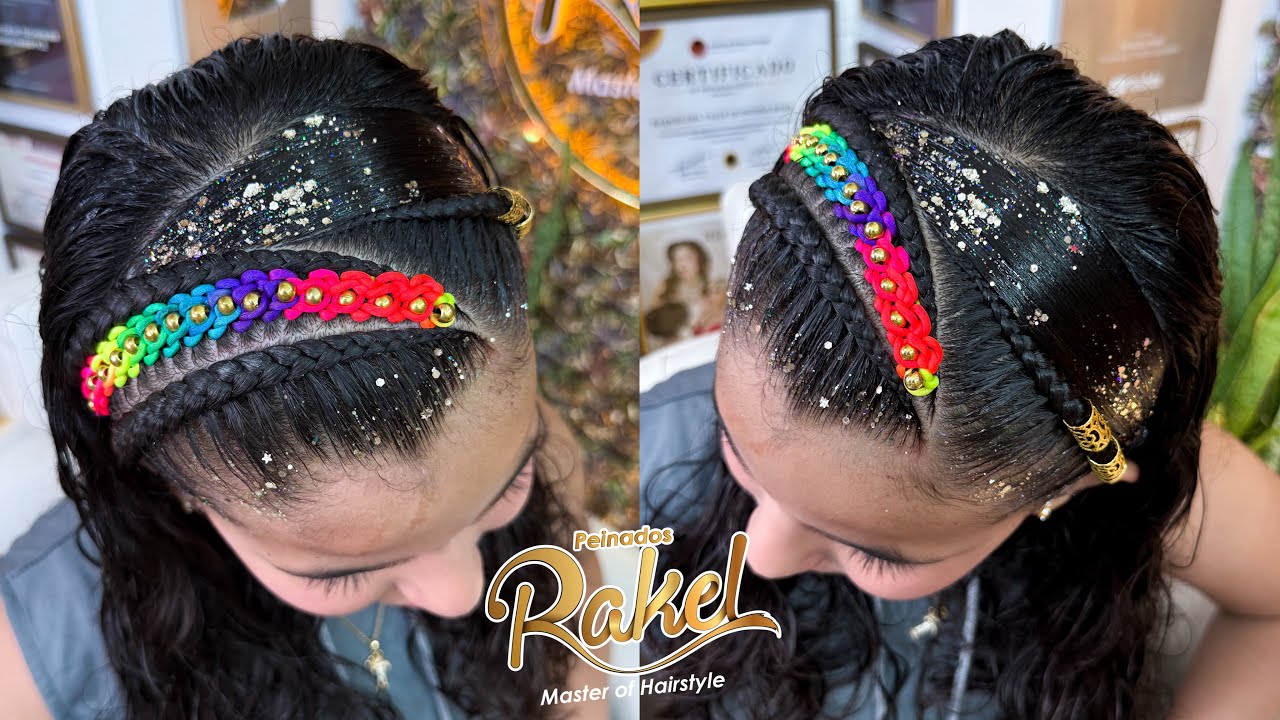 Peinado Infantil Con Encintado De Cordón/ Peinados Rakel