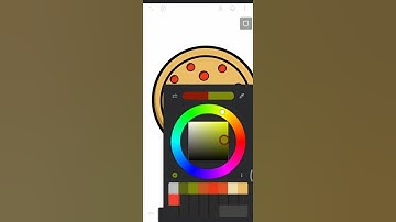Pizza Ilustration in Infinite Design Android ( Digital Art Mobile ) #shorts #infinitedesign