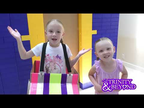 GIANT LEGO FORT In-N-Out Drive Thru! Exploring SECRET DOOR Found!