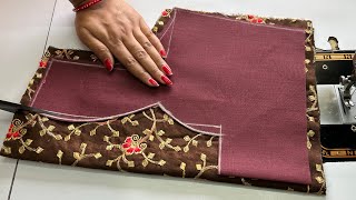 Designer Blouse Back Neck Design Blouse Ka Design Cutting And Sching Back Neck Blouse Design