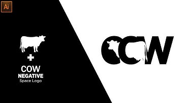How to Create Negative Space Cow Logo Design In Illustrator