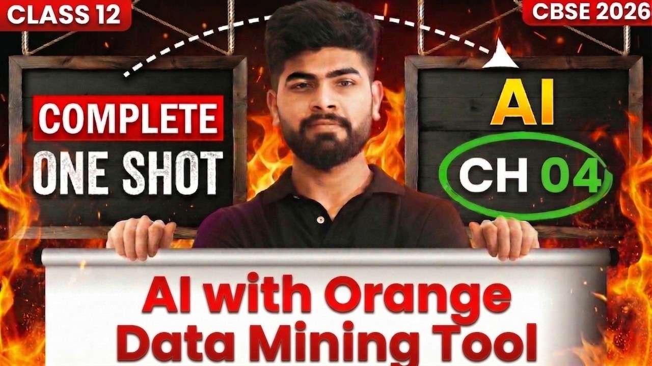 AI with Orange Data Mining Tool Unit 4🔥Class 12 Artificial Intelligence ...