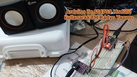 Arduino ile SI4703 Modülü kullanarak FM Radyo Yapımı
